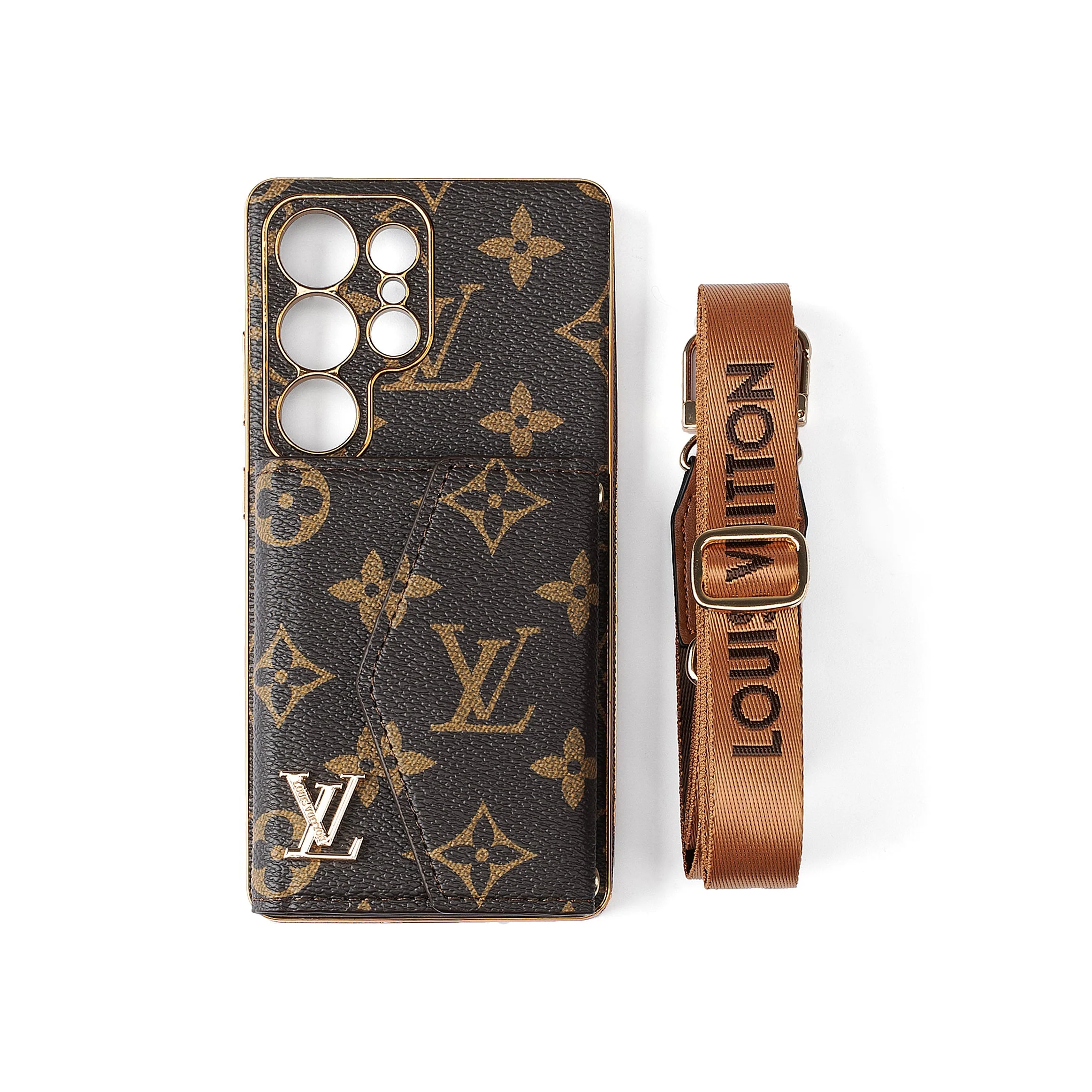 Advanced Leather Samsung Phone Case with Wallet and Strap. - Wholesale & Influencer