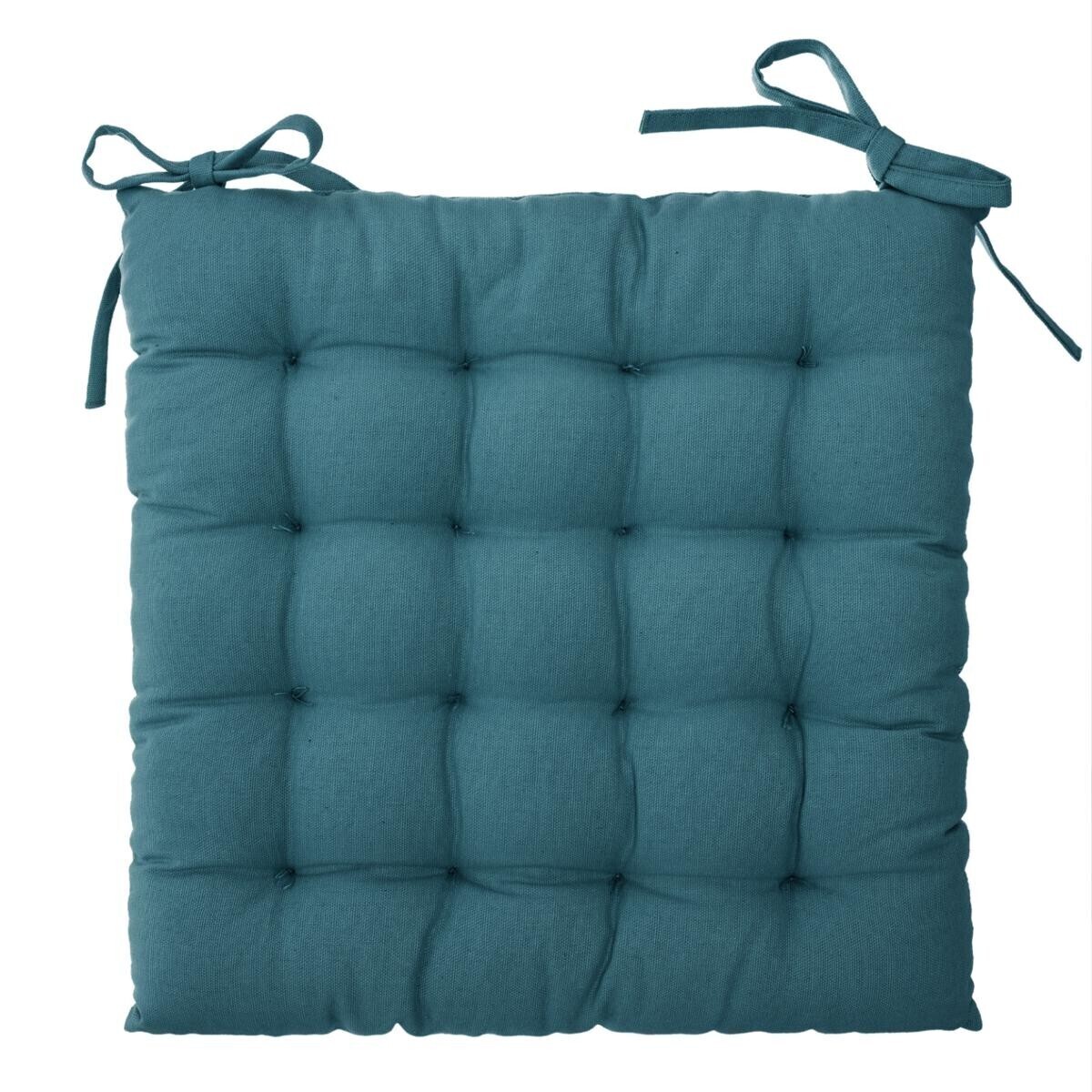 Chair cover "Otto" Teal blue, 38x38 cm