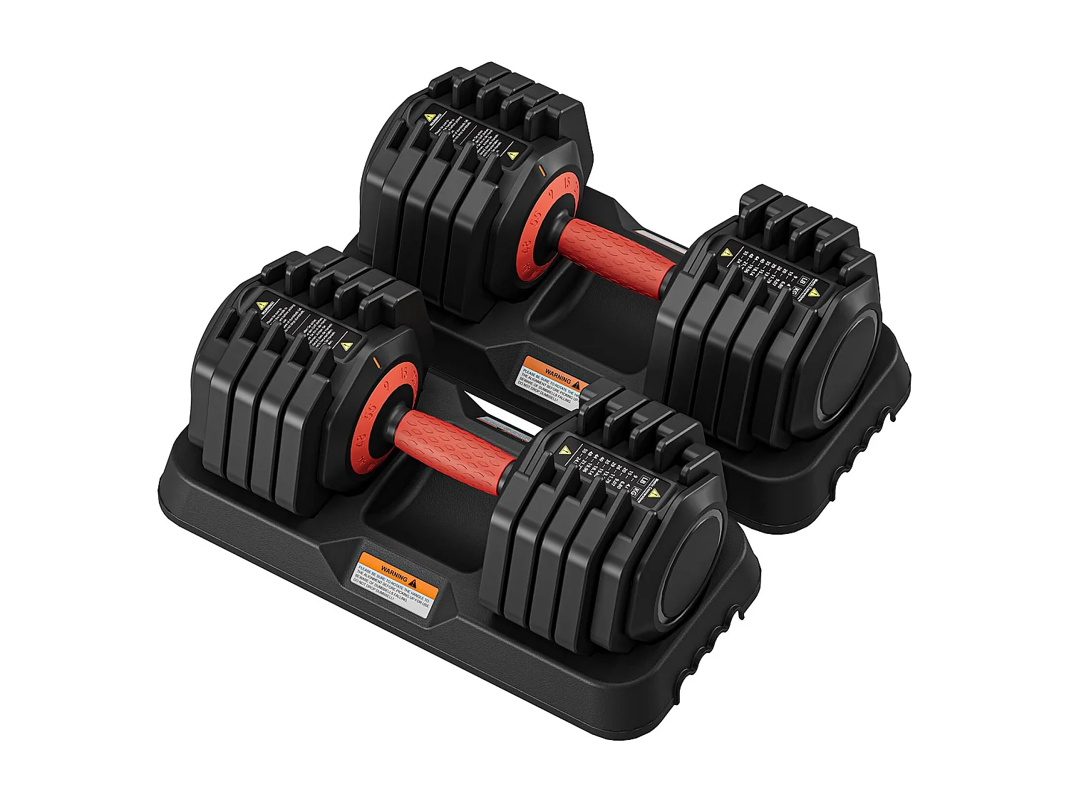 Haltères réglables 2-24,5kg, 5/10 en 1 avec base de rangement, idéals musculation, haltérophilie, entraînement maison et salle de sport
