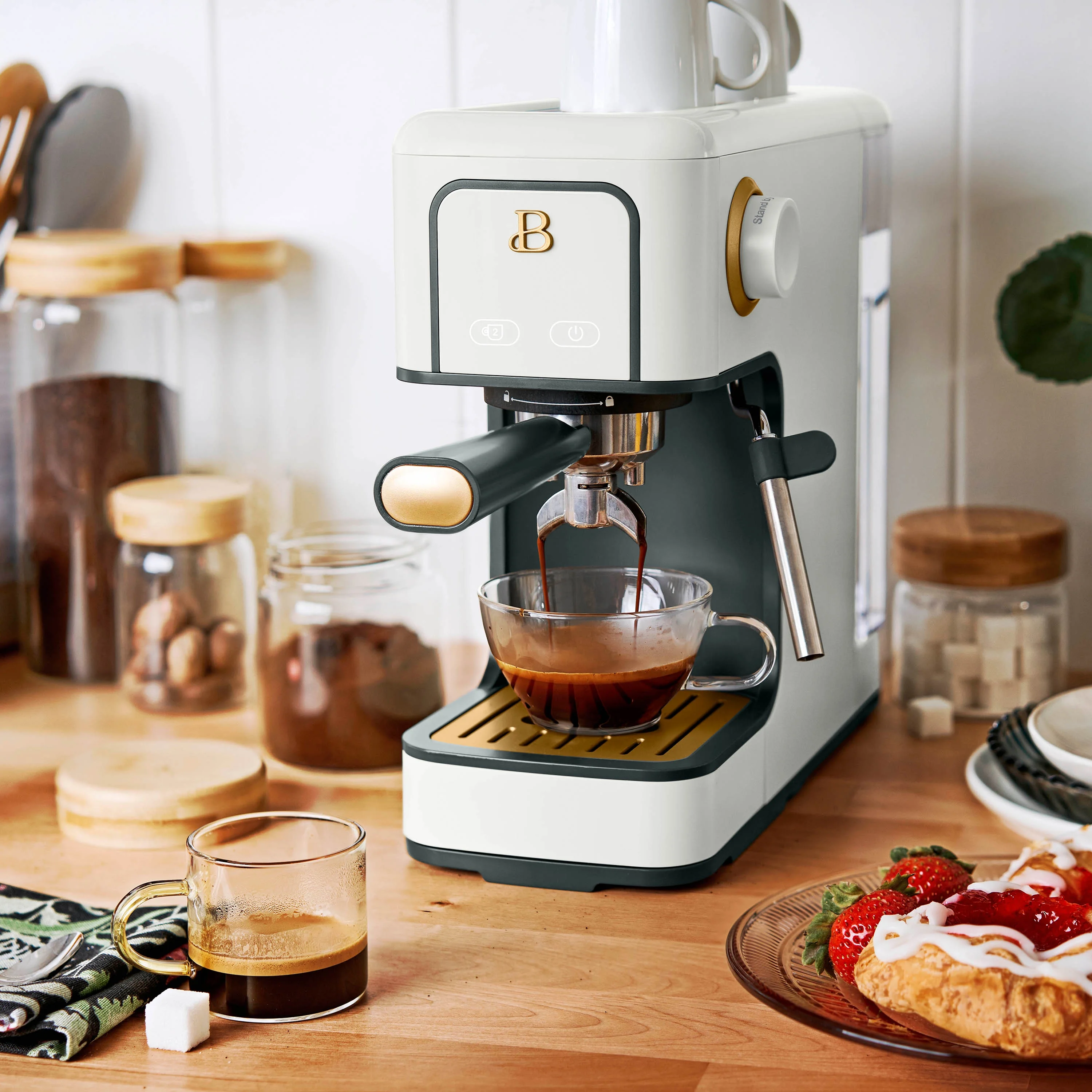 Beautiful Slim Espresso Machine with 20-Bar Pressure, Black Sesame by Drew Barrymore - Image 50