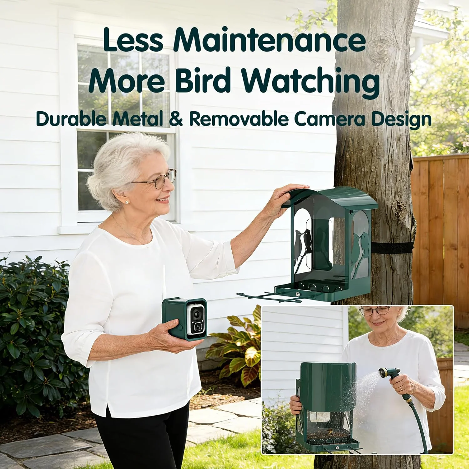Humbirdy Smart Bird Feeder With Camera, 4K Ultra HD, Solar Powered, 2.4G/5G Wi-Fi - Image 5 Humbirdy Smart Bird Feeder With Camera, 4K Ultra HD, Solar Powered, 2.4G/5G Wi-Fi - Image 5