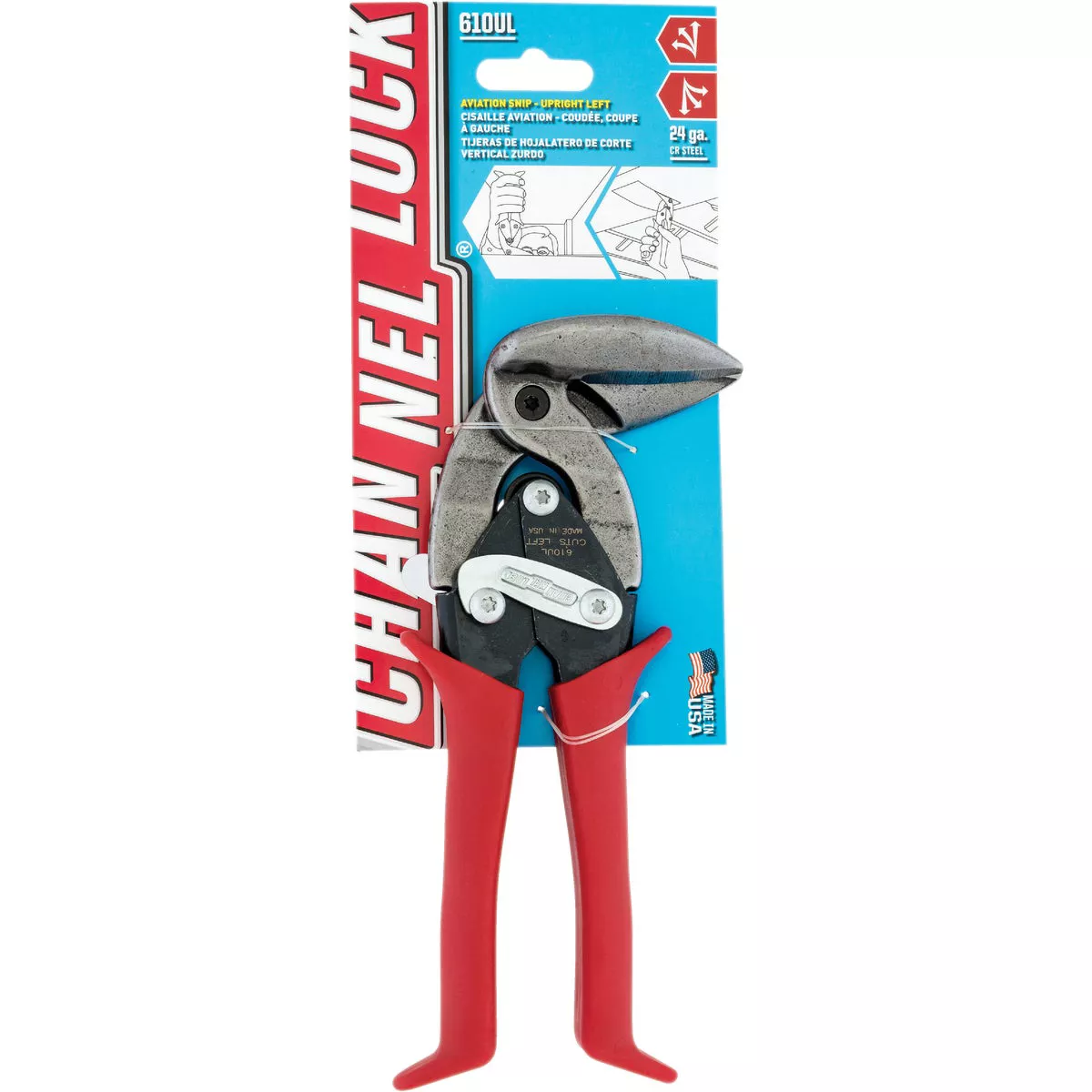 Channellock 10 In. Upright Aviation Left Snips