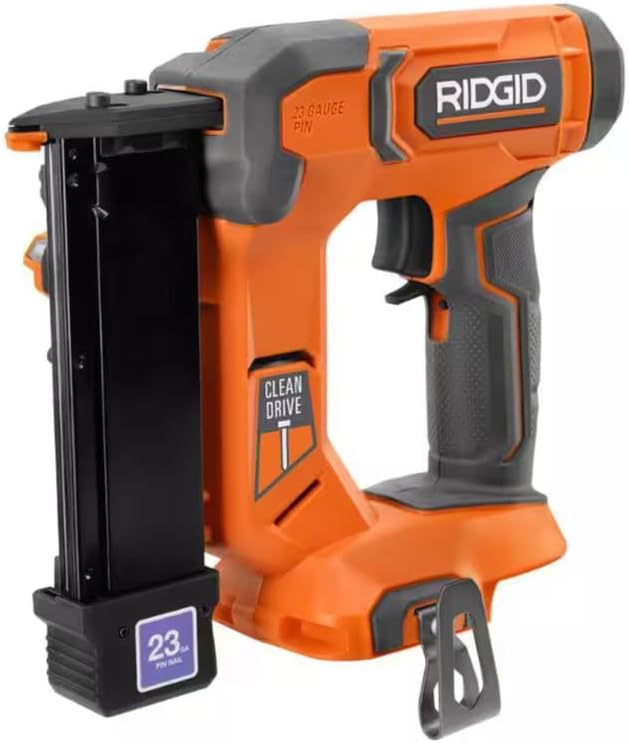 RIDGID 18V Cordless 23-Gauge 1-3/8 in. Headless Pin Nailer (Tool Only) R09898B
