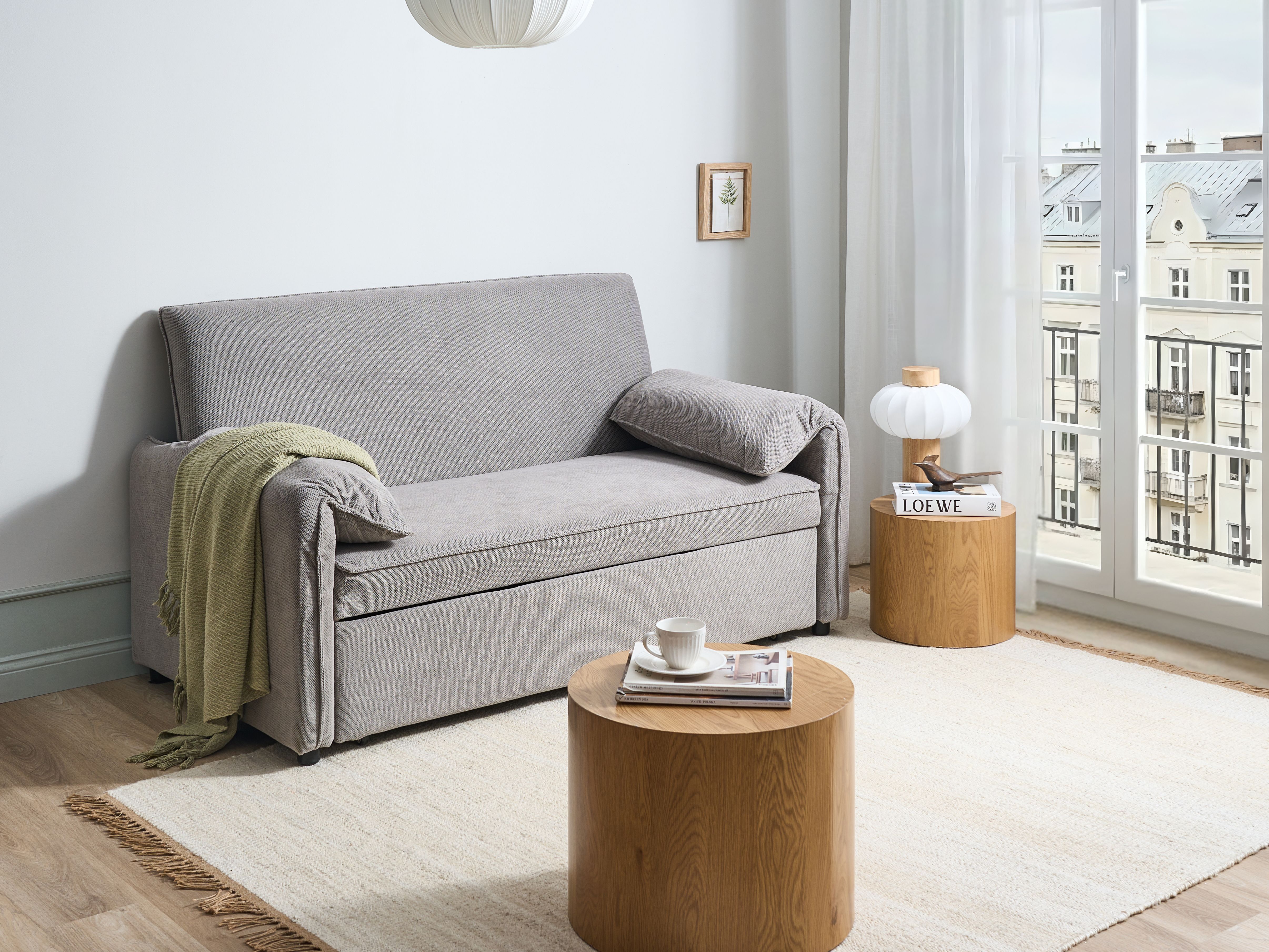 Sofa Bed HORMA Fabric Grey