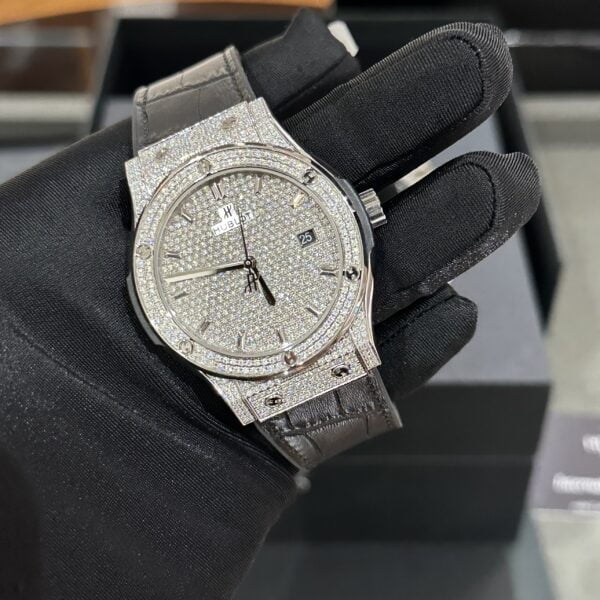 Hublot Replica Watch Classic Fusion Custom Full Moissanite Diamonds 42mm - Top club