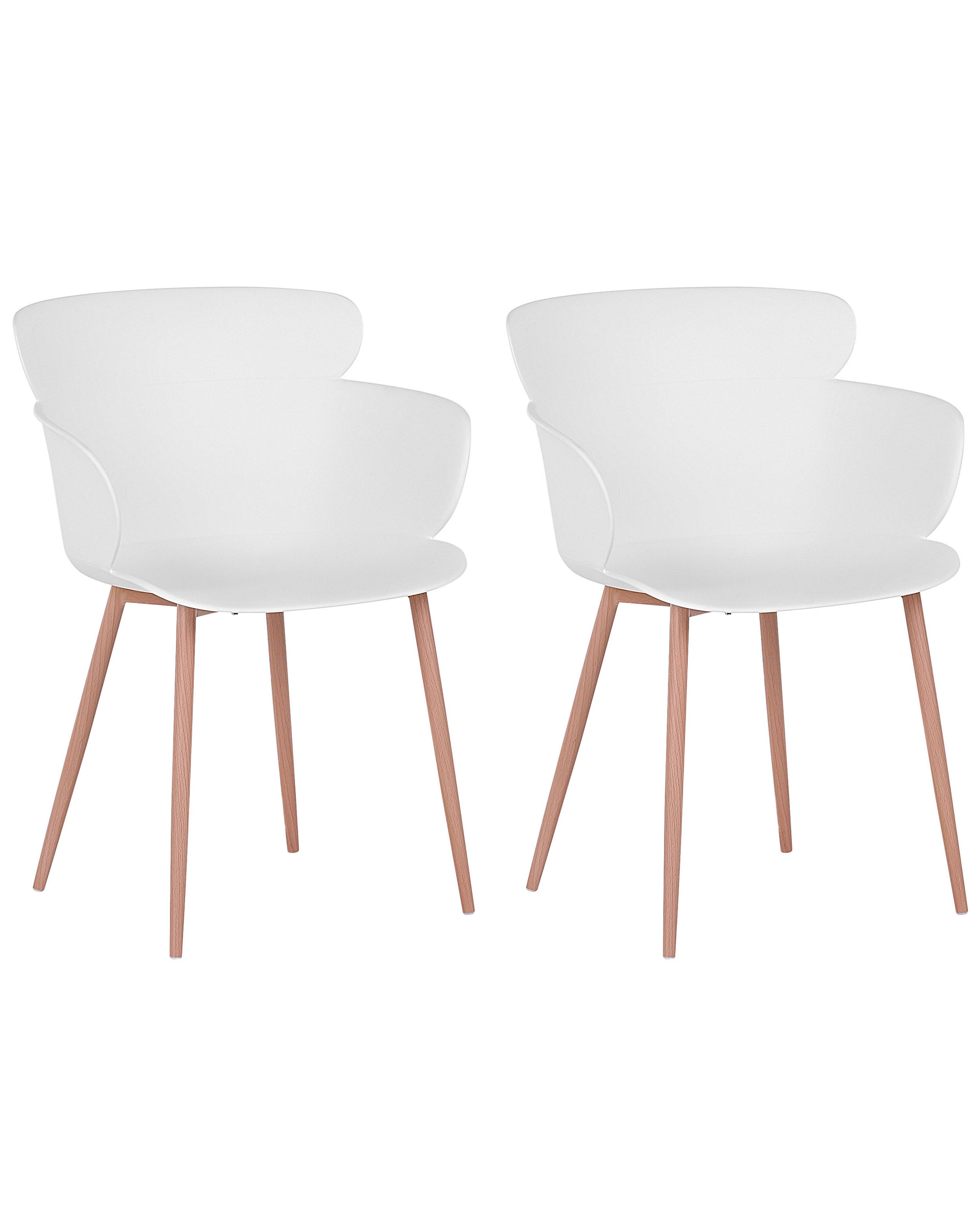 Set of 2 Dining Chairs SUMKLEY White