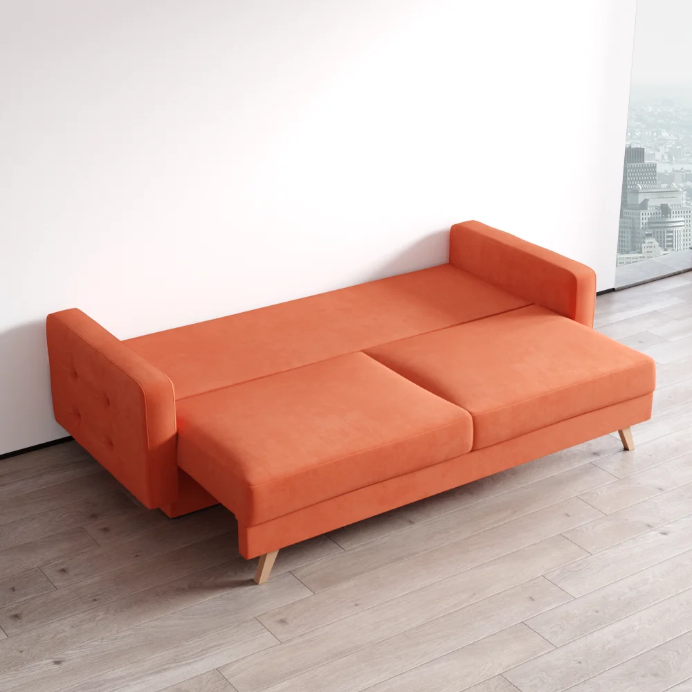 Meble Furniture Vegas Queen Sofa Bed with Storage, Multiple Colors - Image 19