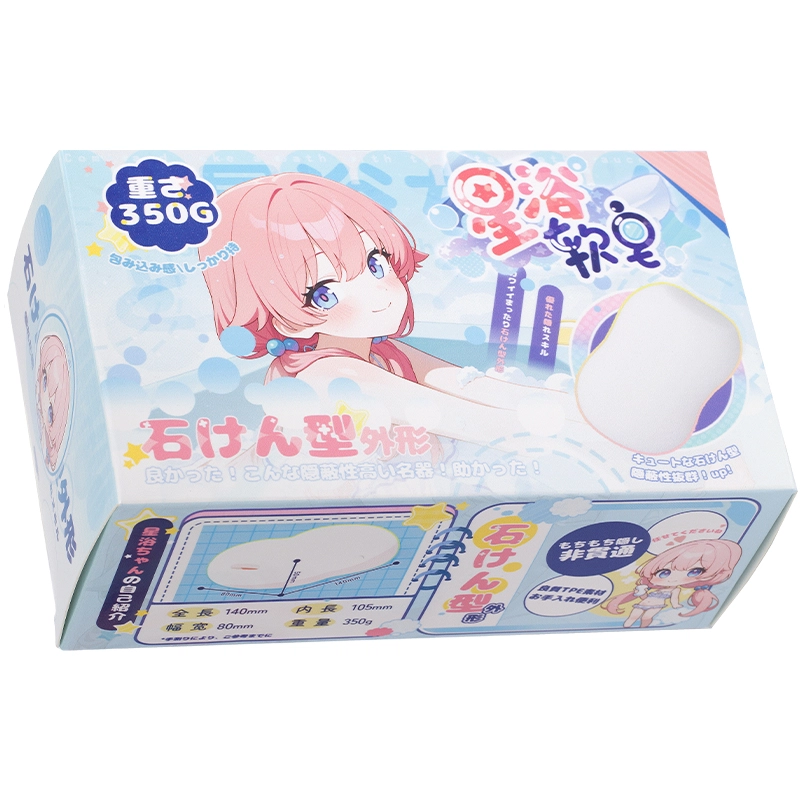 Dr.YUU Soap Waifu pocket masturbator packaging with a pastel soap-inspired design