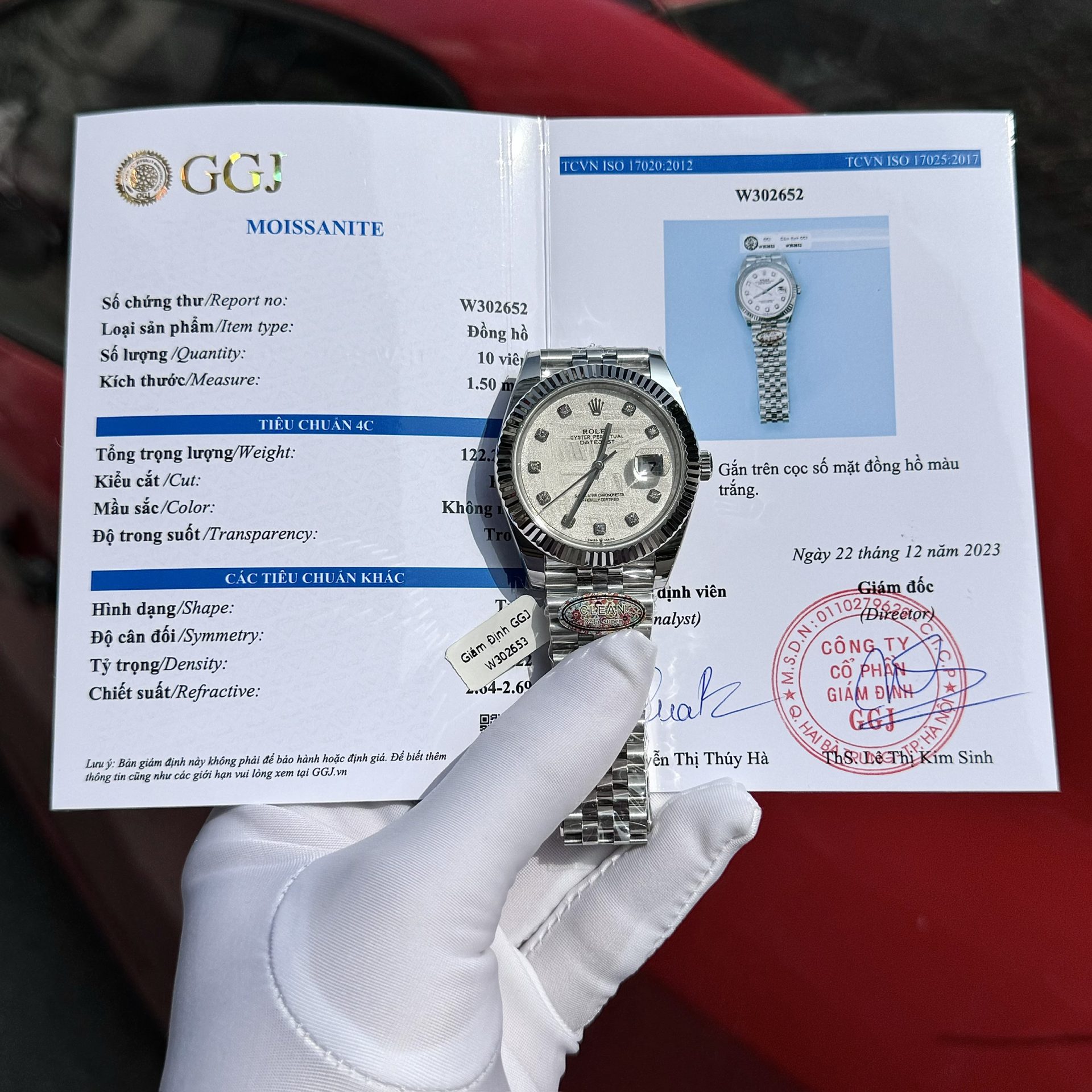 Rolex DateJust Replica Watch Meteorite Dial Moissanite Diamonds Clean Factory 41mm - Elite Watch Atelier
