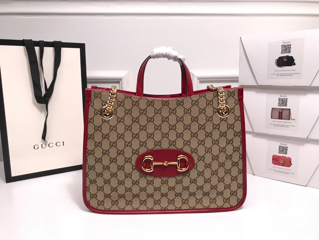 Replica Gucci Horsebit 1955 Medium Tote Bag1:1High-quality replica