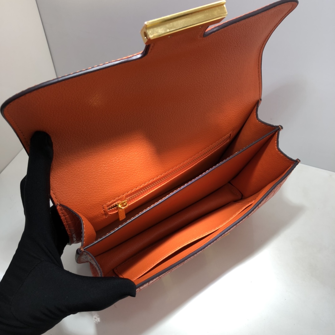 Replica Hermes Constance Crocodile Leather Pattern Cross Body Bag1:1High-quality replica