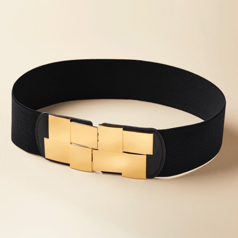 Geometric Buckle Belt - MIDNIGHT VELVET CATALOG