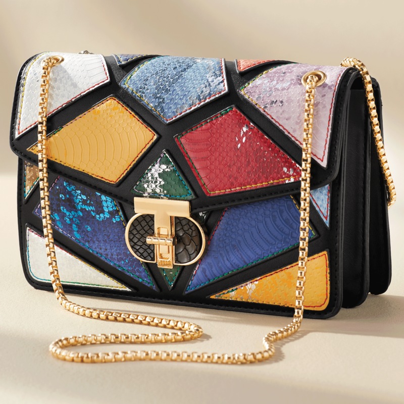 M.C. Handbags Frances Colorblock Handbag - MIDNIGHT VELVET CATALOG
