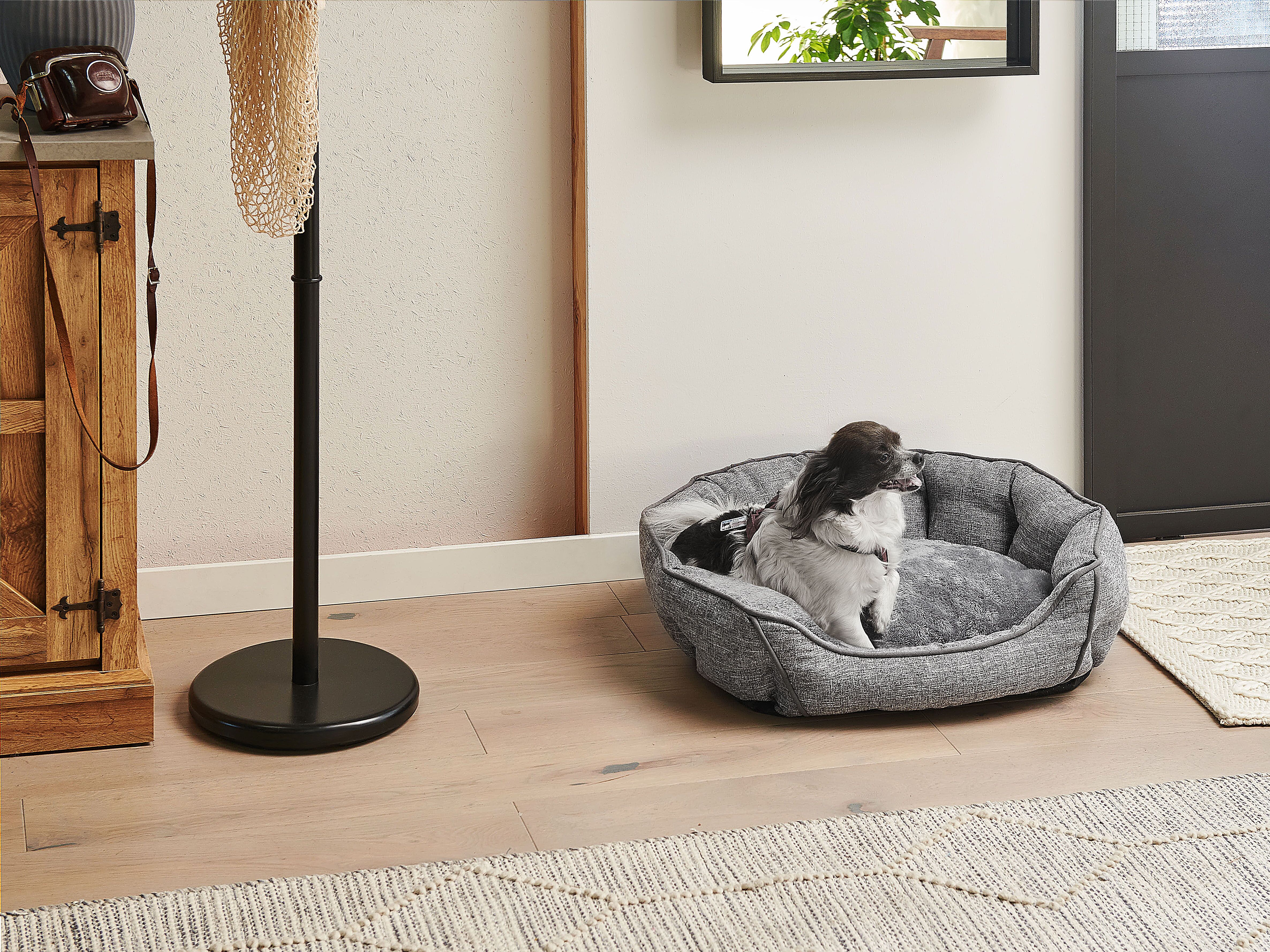 Pet Bed CANDIR Linen Grey