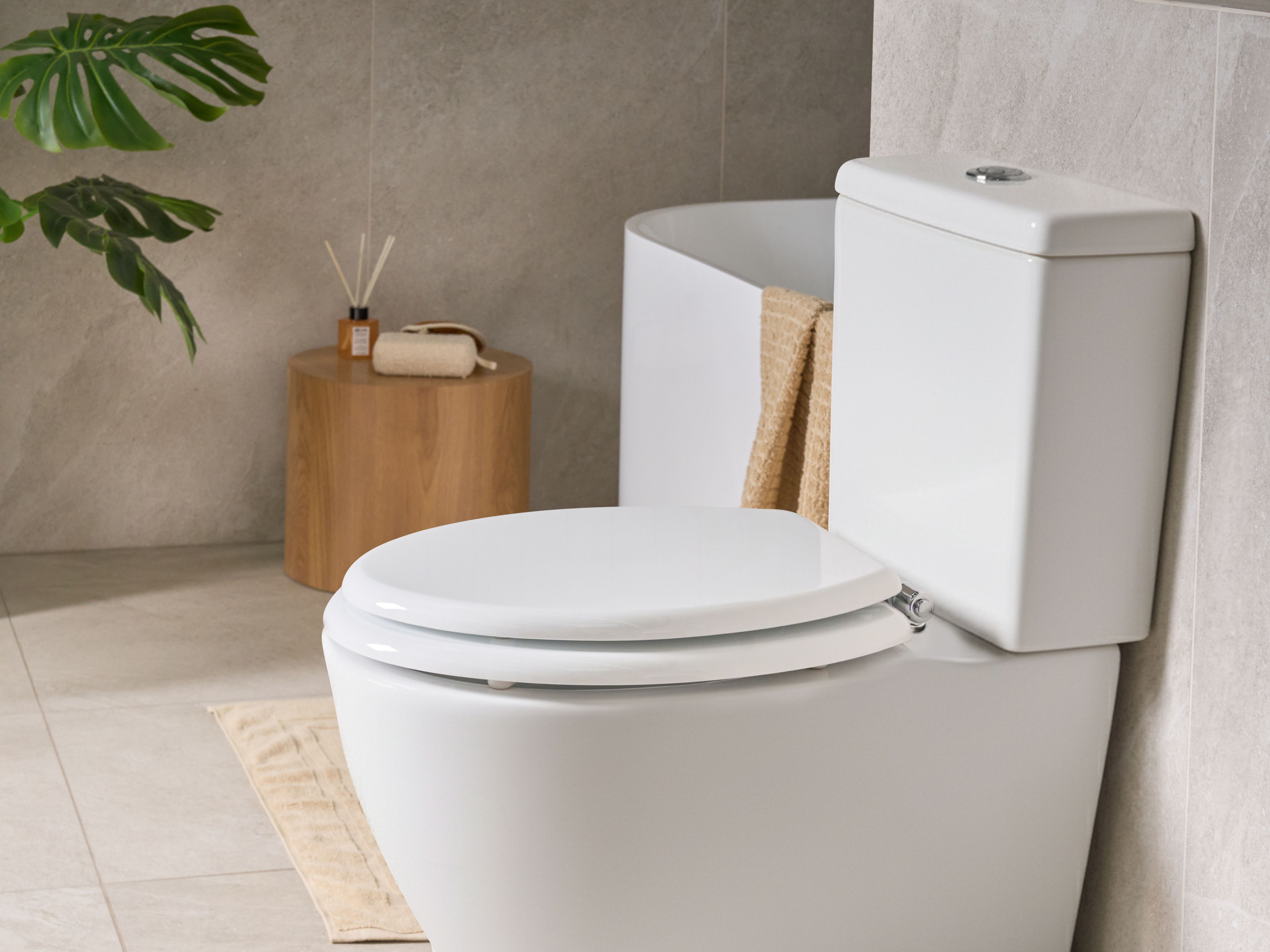 Toilet Seat MAZARUNI Soft Close MDF White