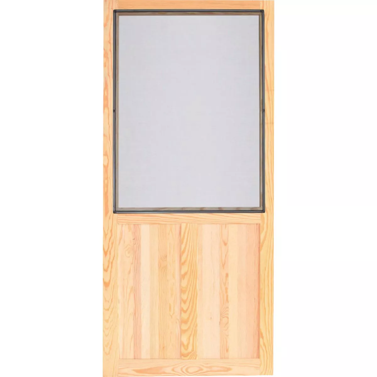 Screen Tight Pioneer 32 In. W x 80 In. H x 1 In. Thick Natural Wood Screen Door