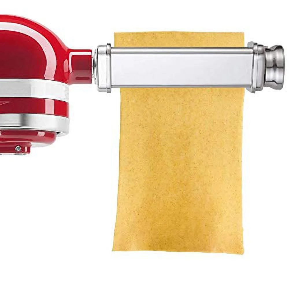 Pasta Attachment for KitchenAid Stand Mixer Included Pasta Sheet Roller, Spaghetti Cutter and Fettuccine Cutter Pasta Maker Stainless Steel Accessories 3Pcs by Gvode - Image 2