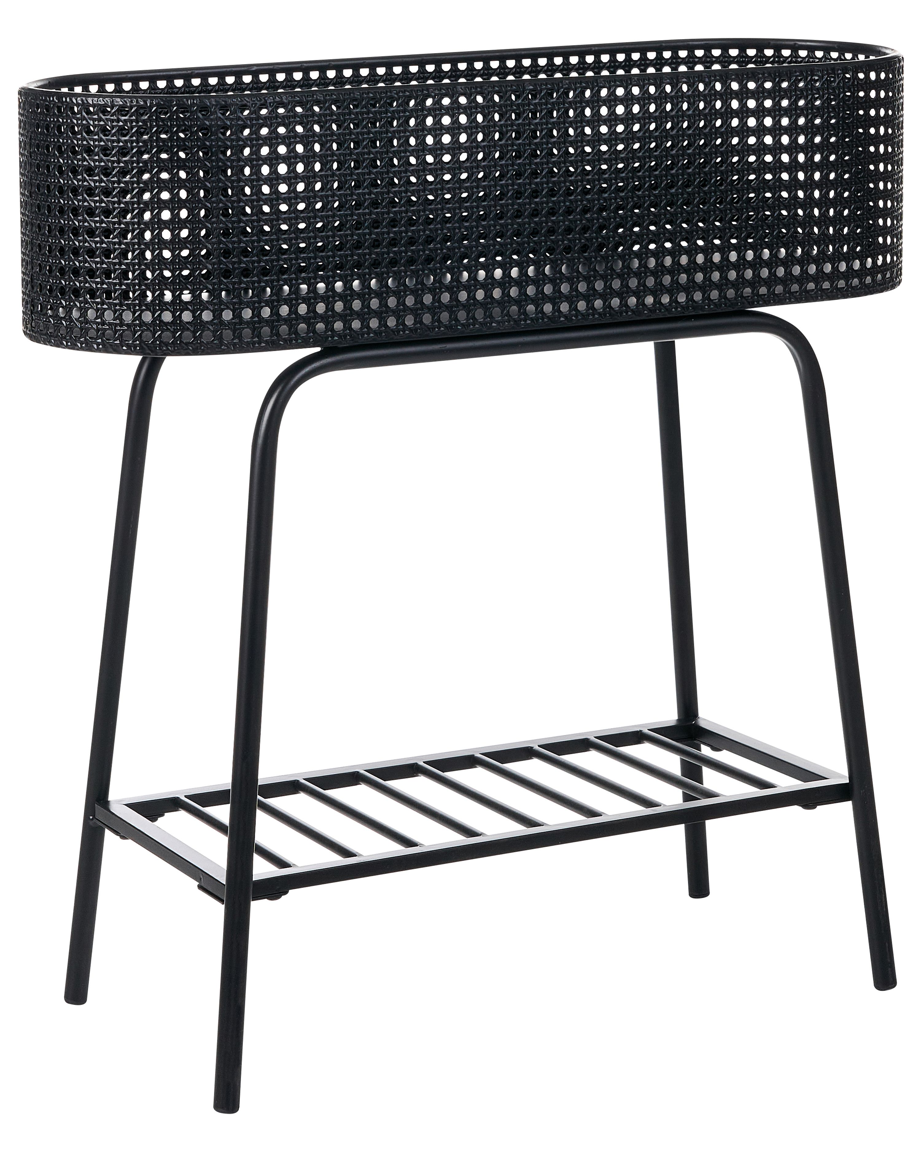 Plant Stand LINNAEA Metal 60 cm Black