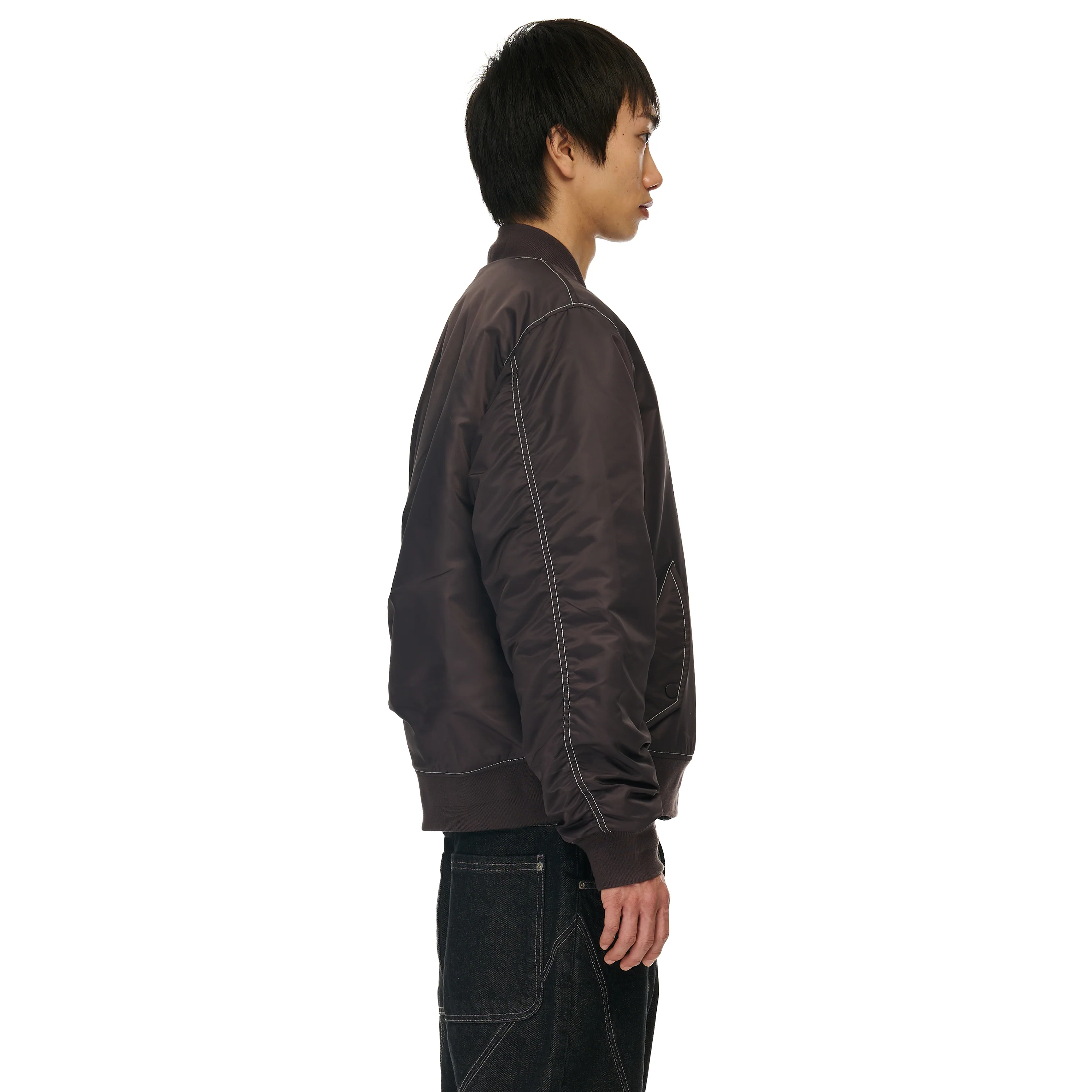 "yakuza v2" bomber Jacket deep plum