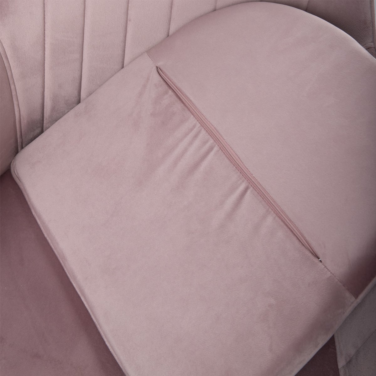 Fotel TEILL welurowy obrotowy szary 56x58x81-91 cm