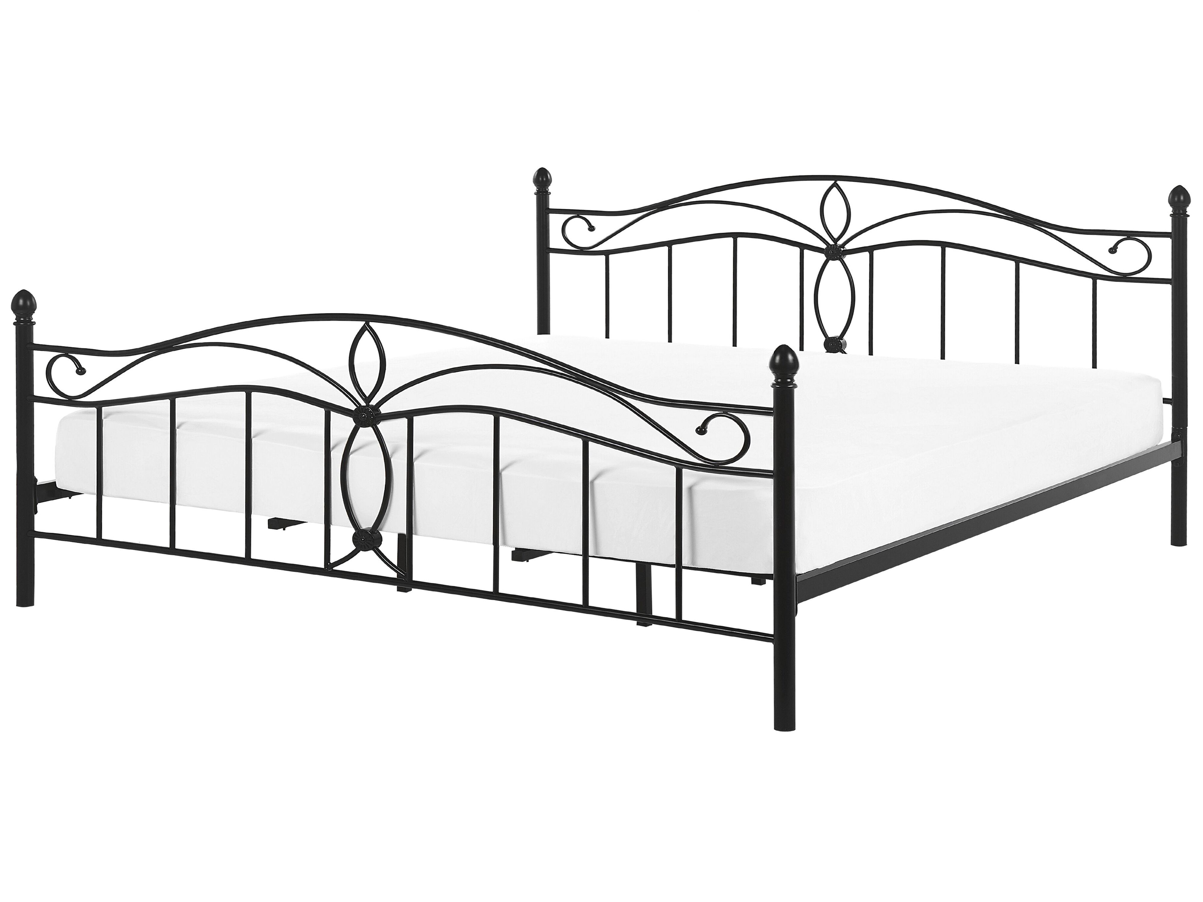 Bed Metal ANTLIA 180 x 200 cm (EU Super King) Black