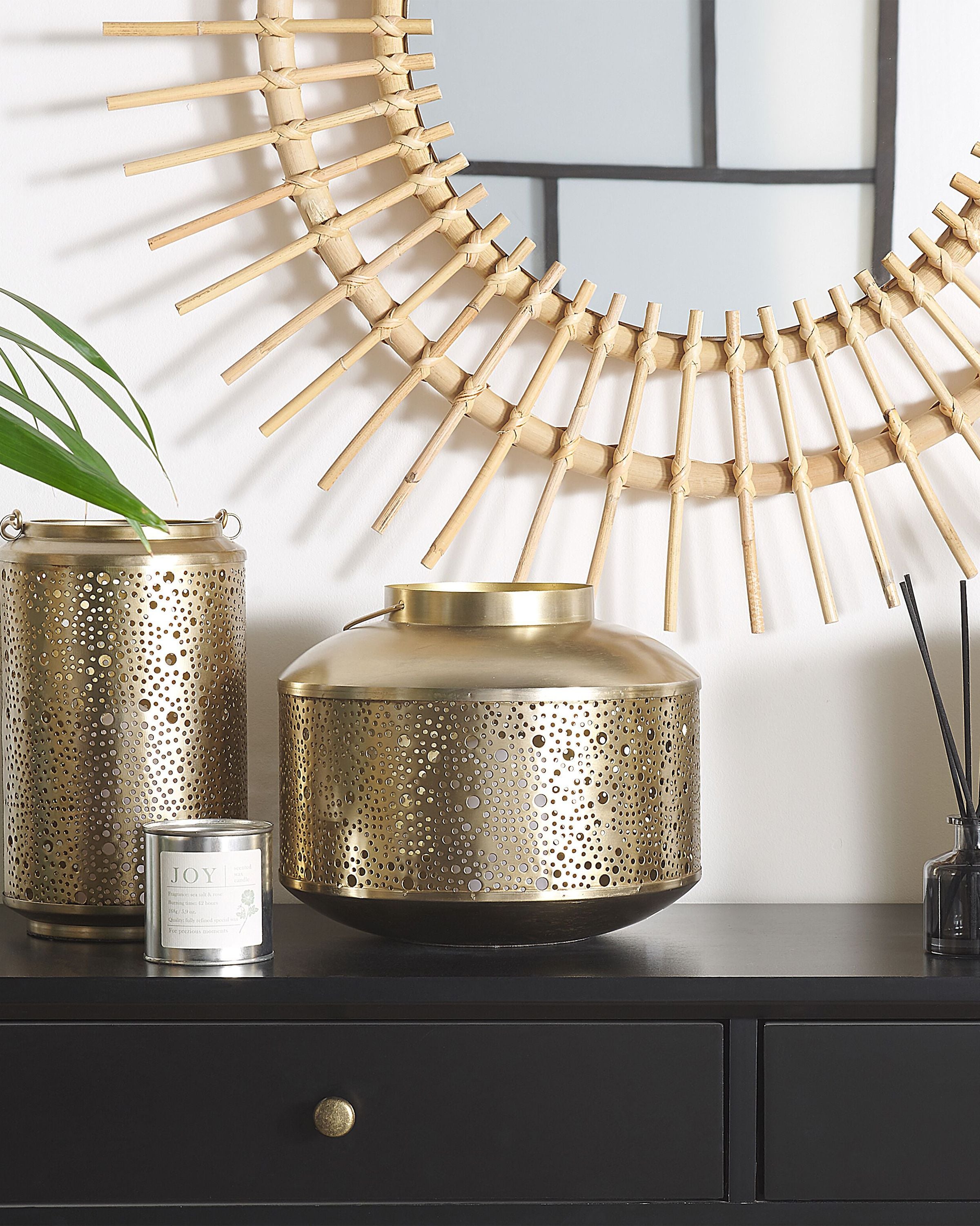 Lantern CORFU Metal 22 cm Gold