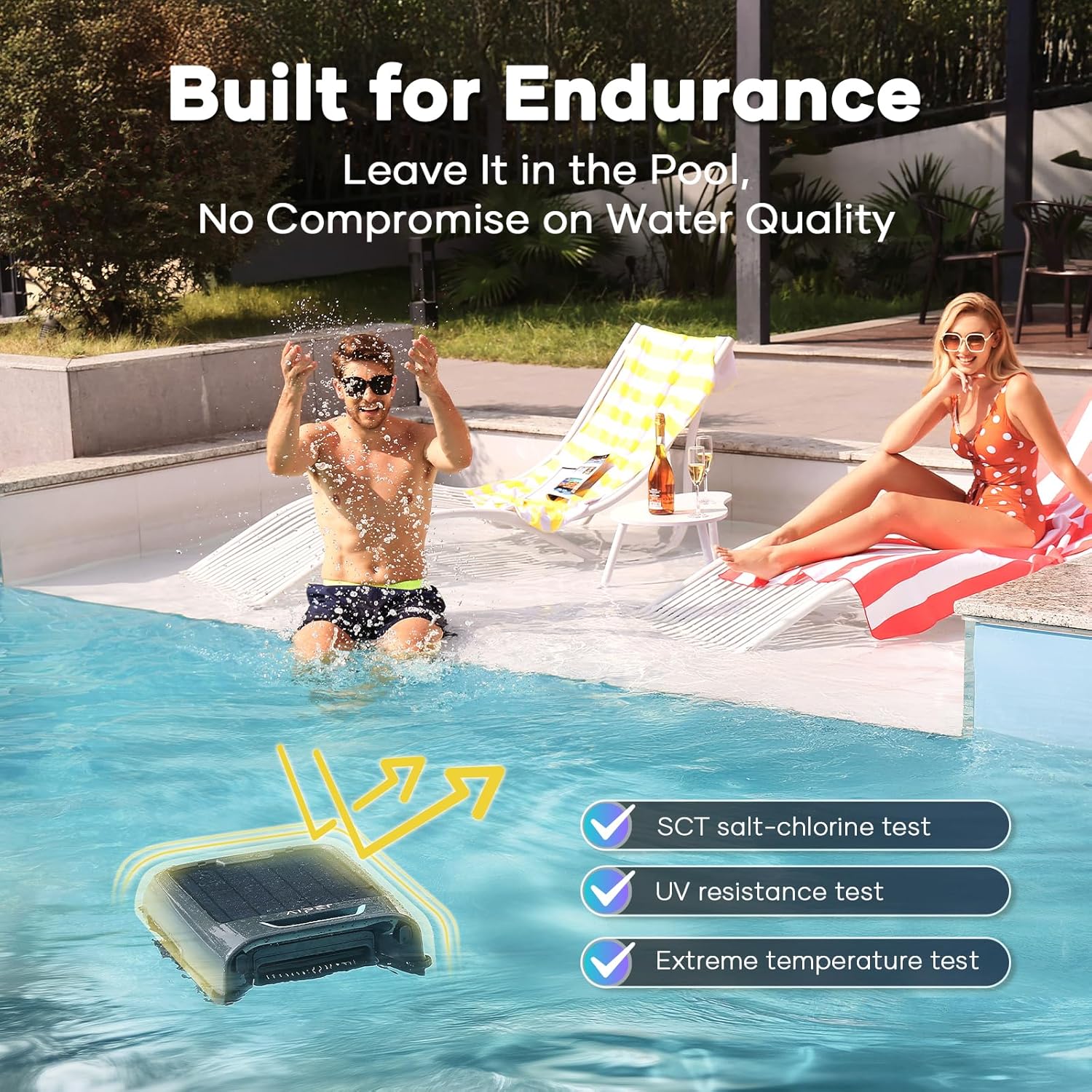 AIPER Solar Pool Skimmer, Gray - Surfer S2 - Image 5 AIPER Solar Pool Skimmer, Gray - Surfer S2 - Image 5