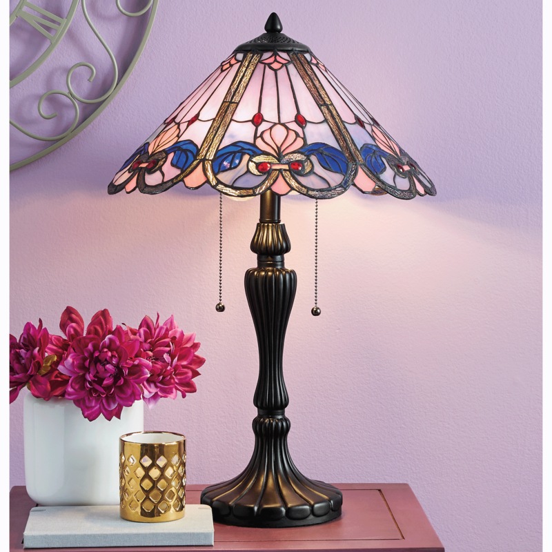 Esme Stained Glass Table Lamp - MIDNIGHT VELVET CATALOG