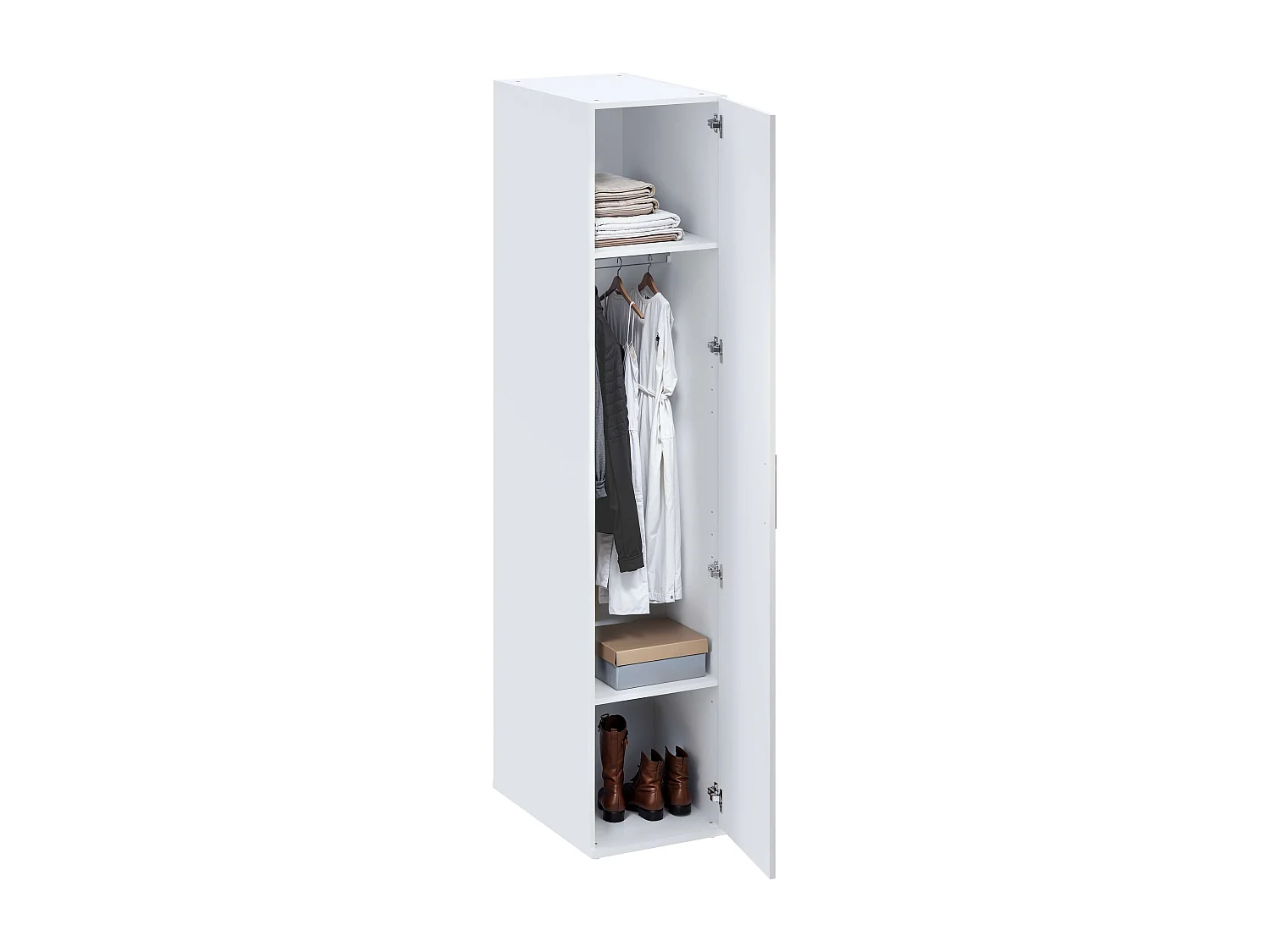 Armoire pour buanderie T-BATH 43,5x208cm blanc ép. 22 mm