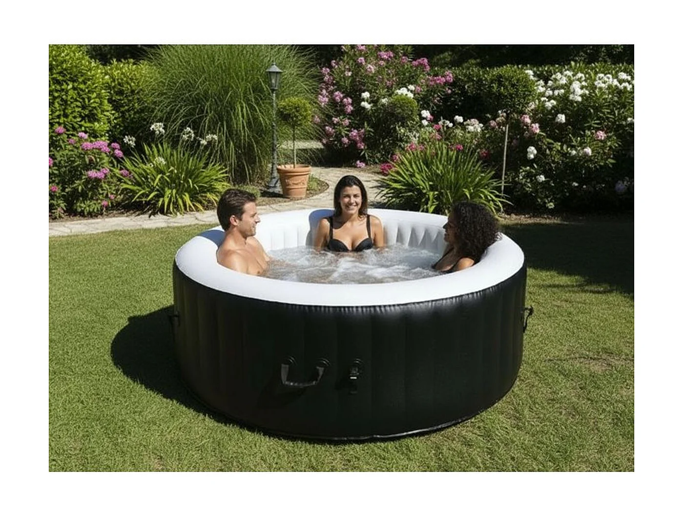 SUNSPA Spa gonflable rond 4 places