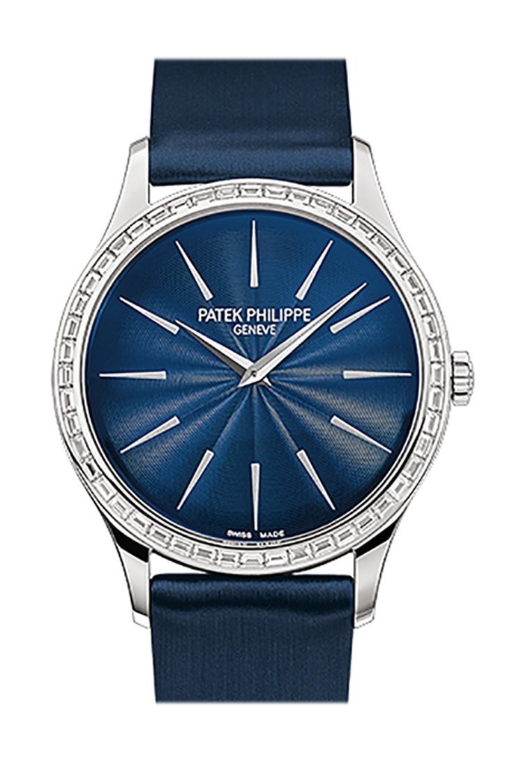 Patek Philippe Calatrava Night Blue Dial 33mm Ladies Hand Wound Watch 4897/300G(1:1 replica) - Top club