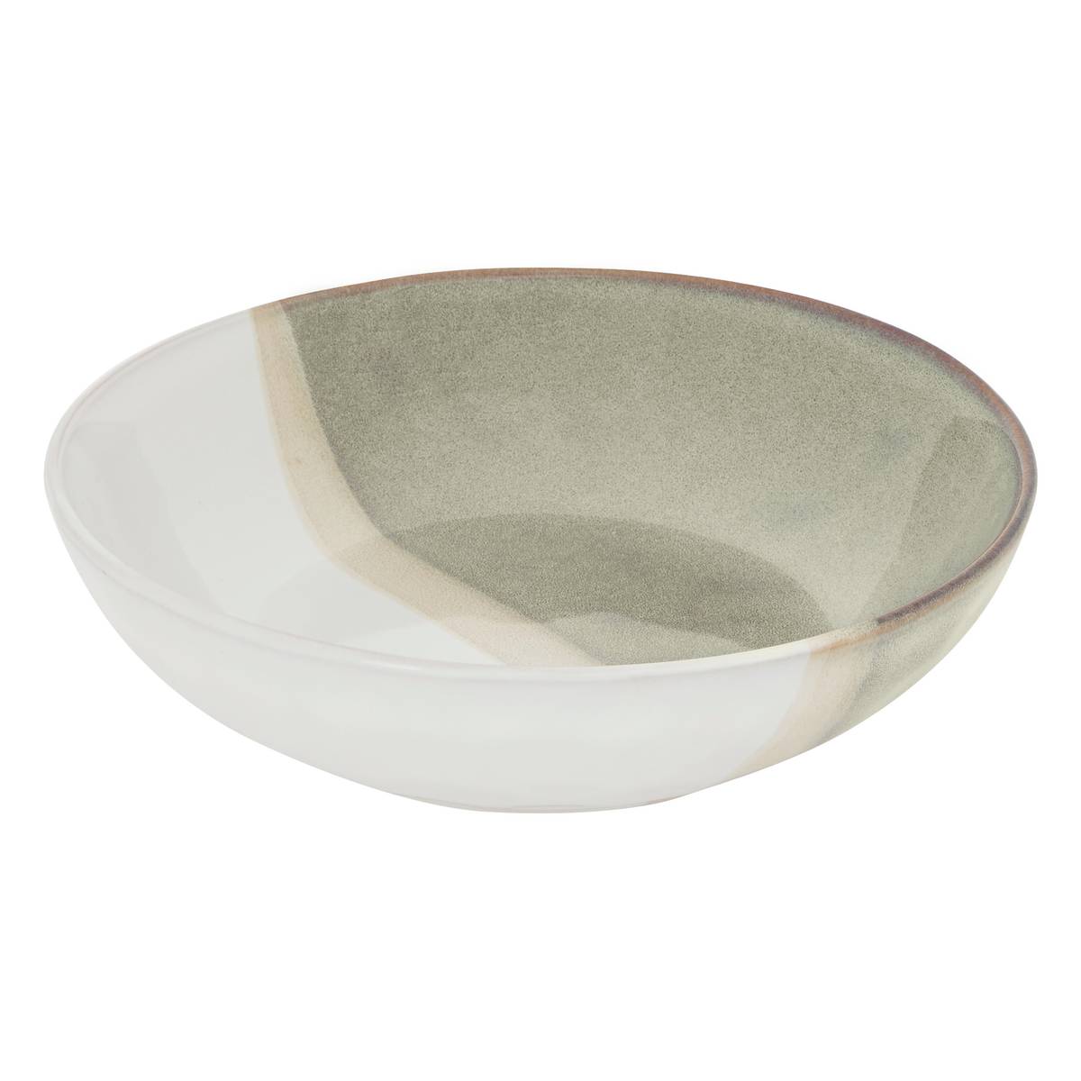 Deep plate "Sahara" Stoneware (ceramic), D.21.5 cm, Beige