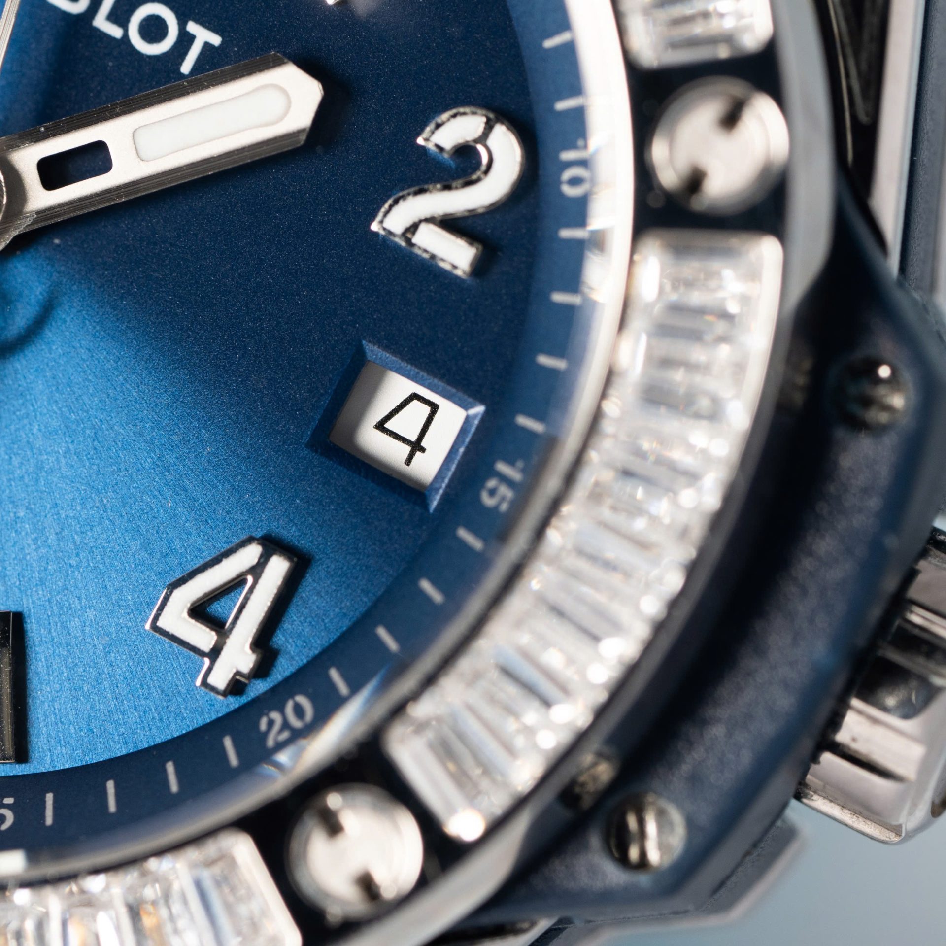 Hublot Replica 11 Watch Big Bang One Click Blue With Full Diamond 39mm - Top club