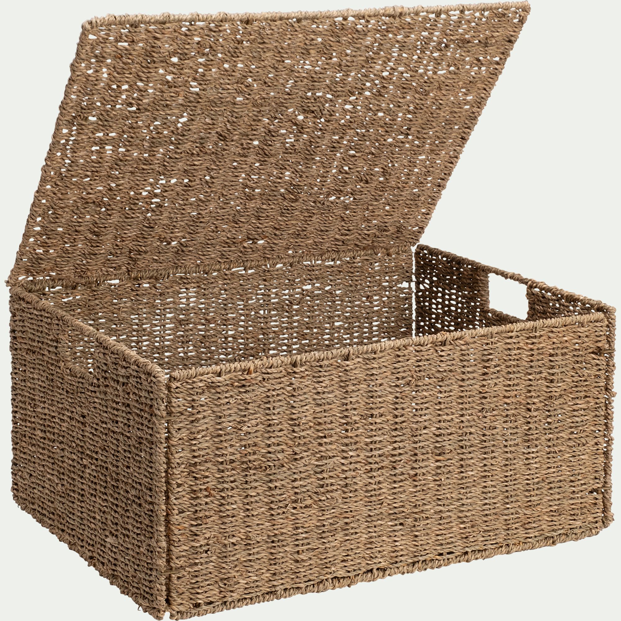 GARLABAN - Panier en jonc de mer H25xL55cm - naturel