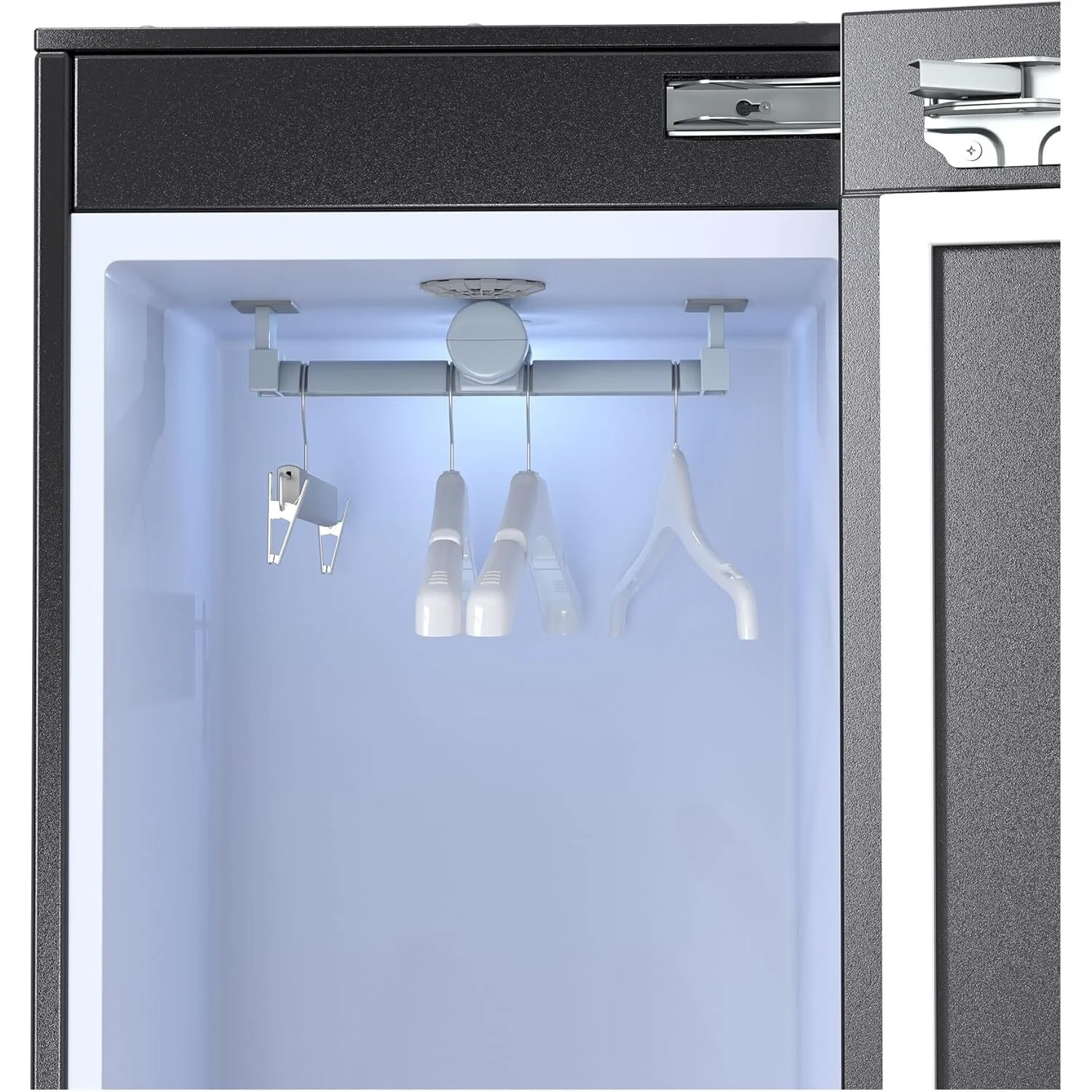 Equator Steam Dryer Closet REMOVE WRINKLES Sanitize Deodorize Refresh Slim110V