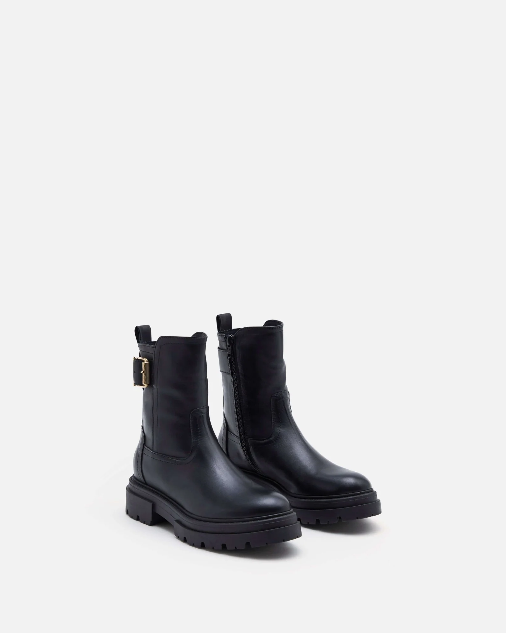 BOTTINES CAMBRIDGE - En cuir noir
