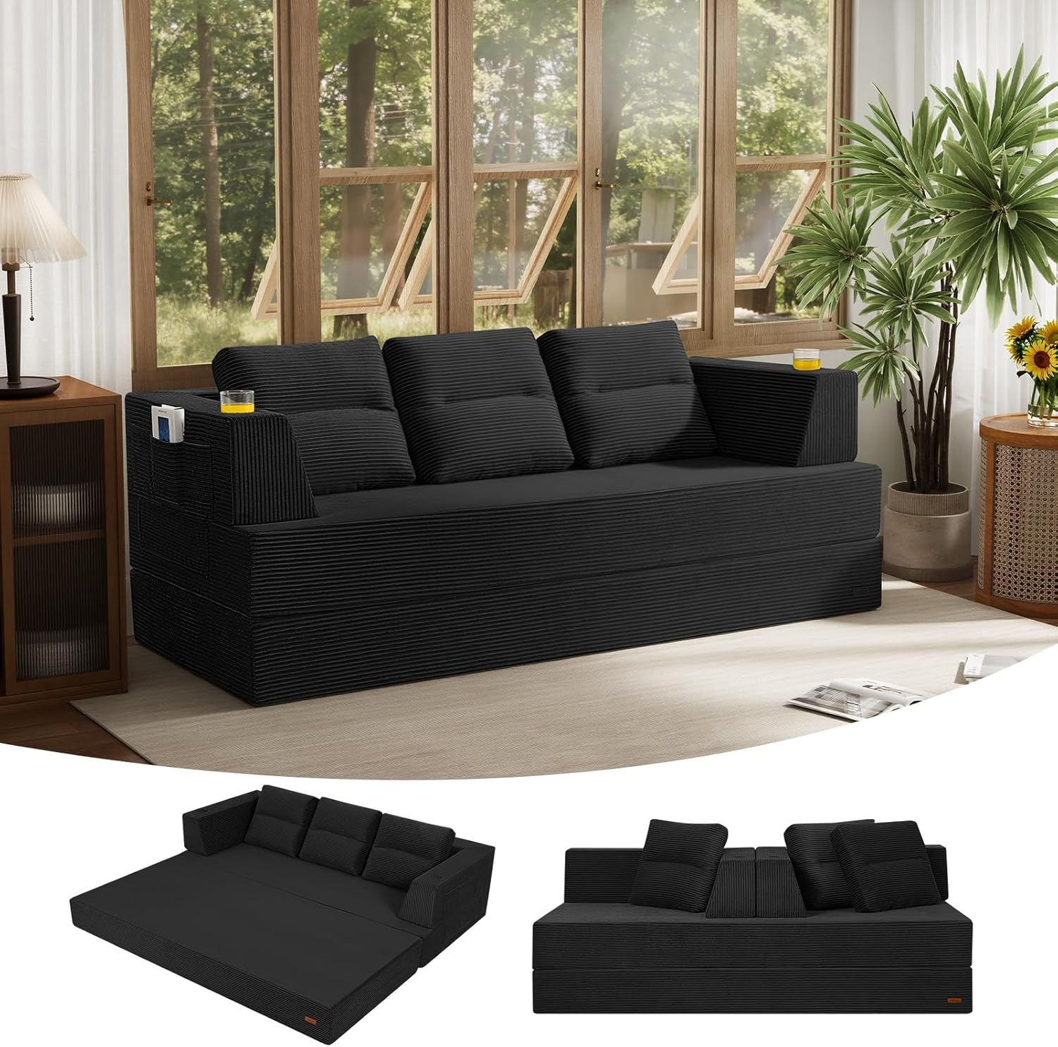 COMAX Futon Sofa Bed Queen, 79