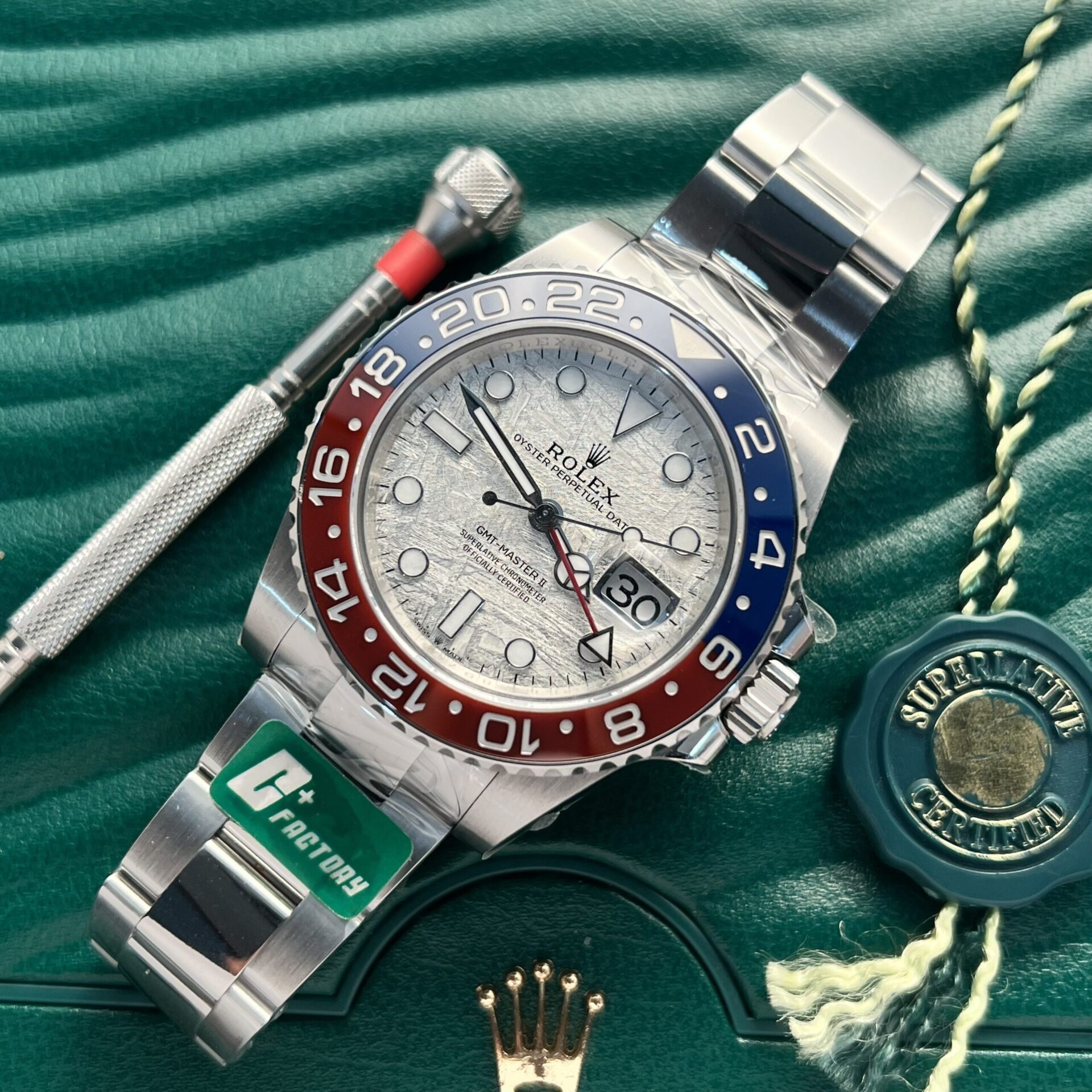 Rolex Replica Watch GMT-Master II 126719BLRO Meteorite Dial 40mm - Elite Watch Atelier