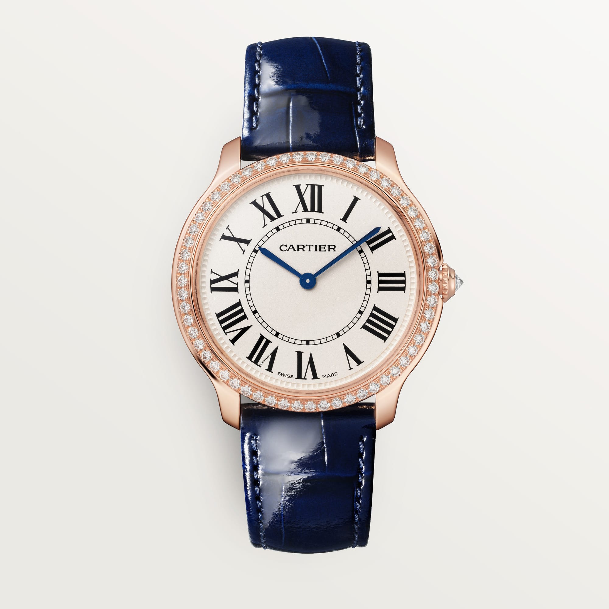 Ronde Louis fake cartier watch 36 mm quartz movement(1:1 replica) - Top club
