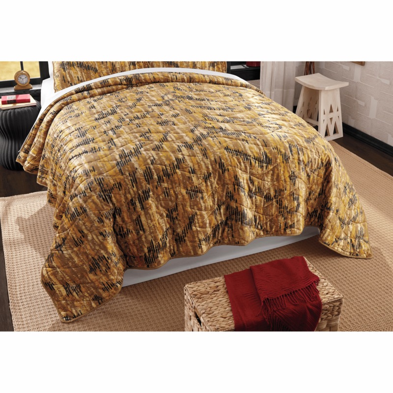 Velvet Animal Print Quilt and Sham - MIDNIGHT VELVET CATALOG