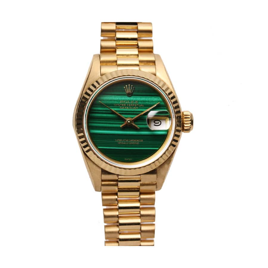 Rolex Datejust 69178 Yellow Gold Malachite Dial Replica - Elite Watch Atelier