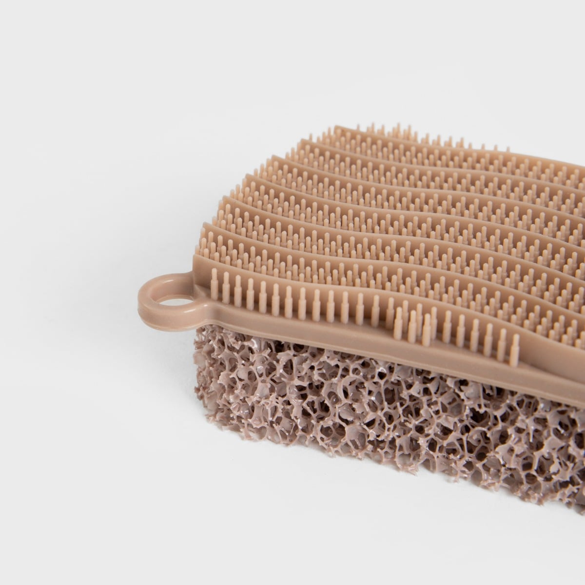 Gąbka EASY CLEAN silikonowa dwustronna taupe 13x7 cm