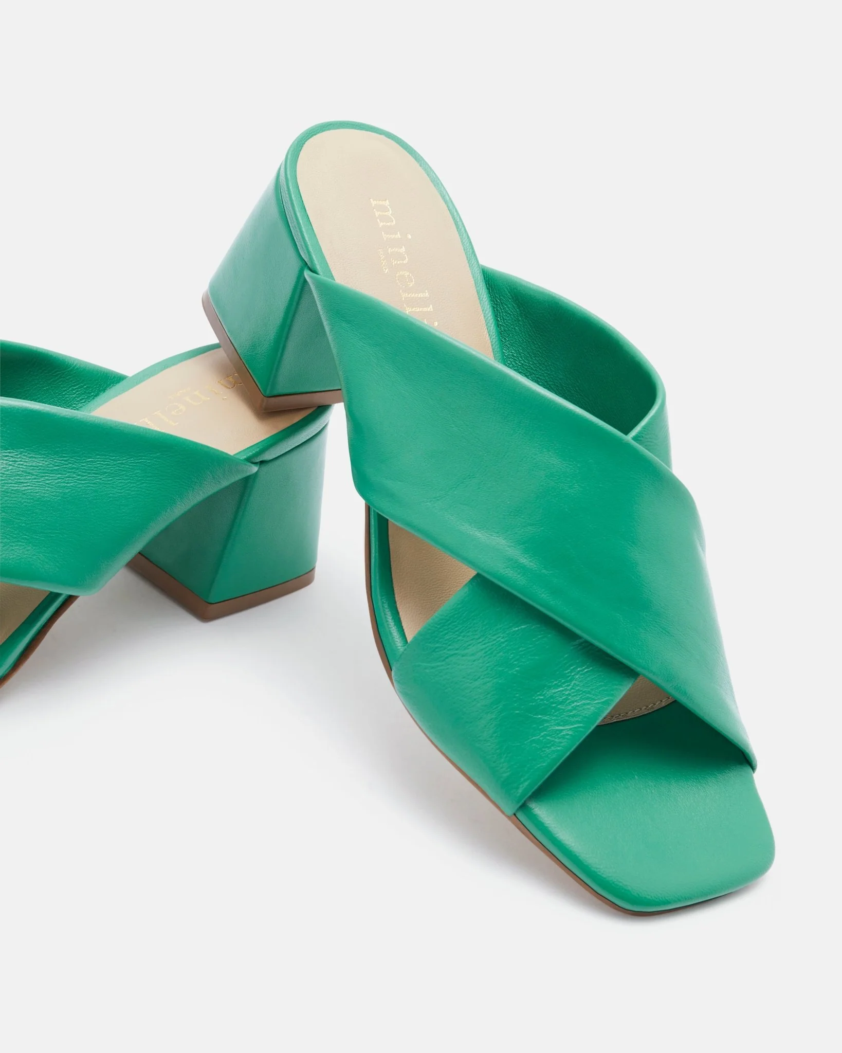 MULES MINAO JADE - Mules croisées à talons