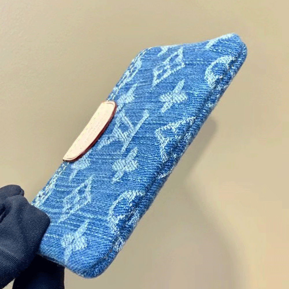 Louis Vuitton LV Jacquard Denim Key Bag1:1High-quality replica