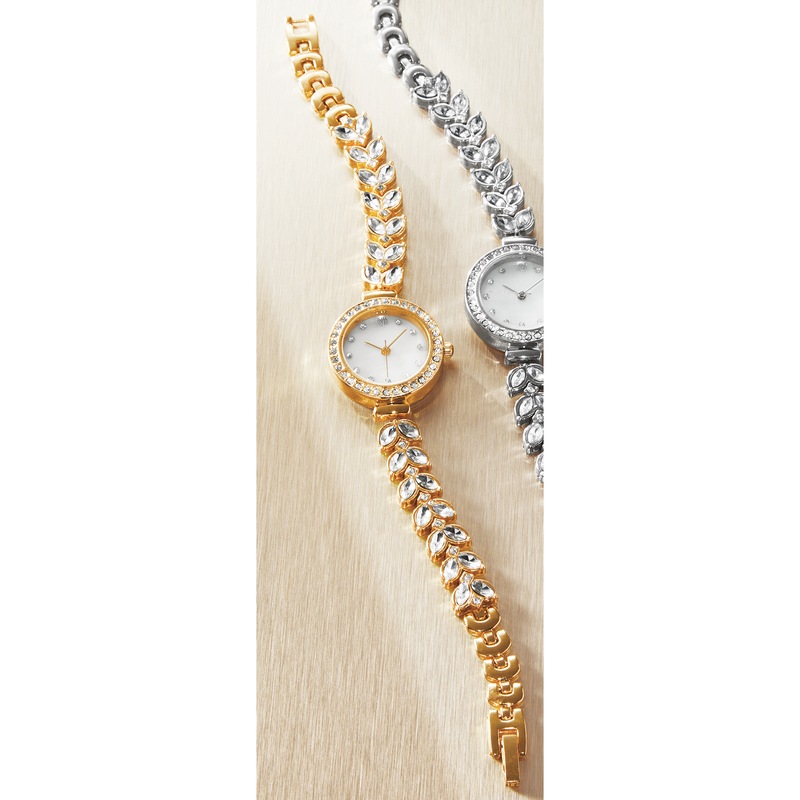 Ladies' Crystal Round Watch - MIDNIGHT VELVET CATALOG