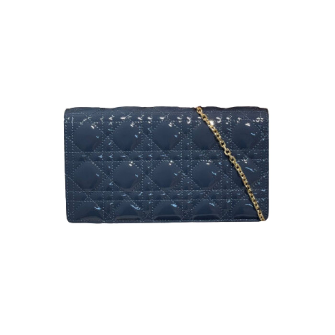 Christian Dior Lady Dior Pouch Midnight Blue, For Women, Women’s Handbags 8.5in/21.5cm CD