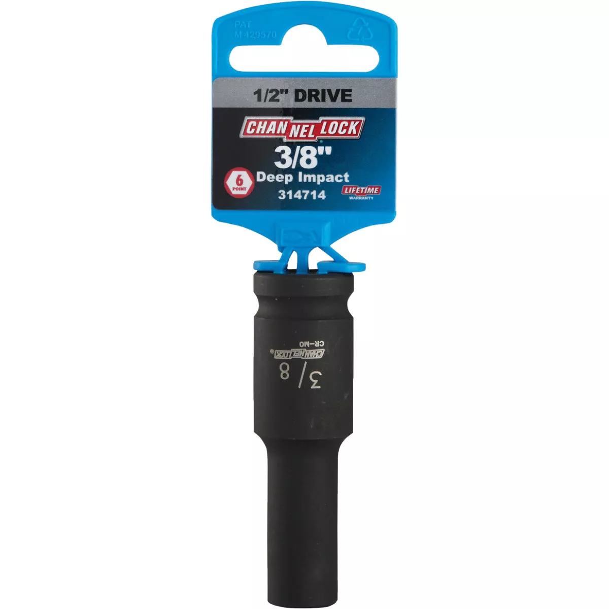 Channellock 1/2 In. Drive 3/8 In. 6-Point Deep Standard Impact Socket