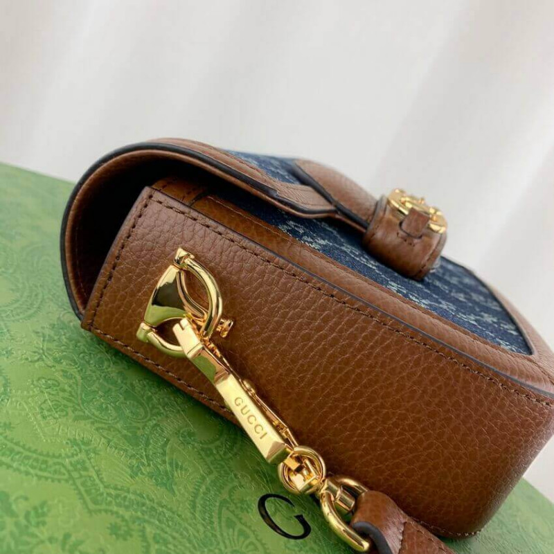 Replica Gucci Horsebit 1955 Denim Mini Bag 6585741:1High-quality replica