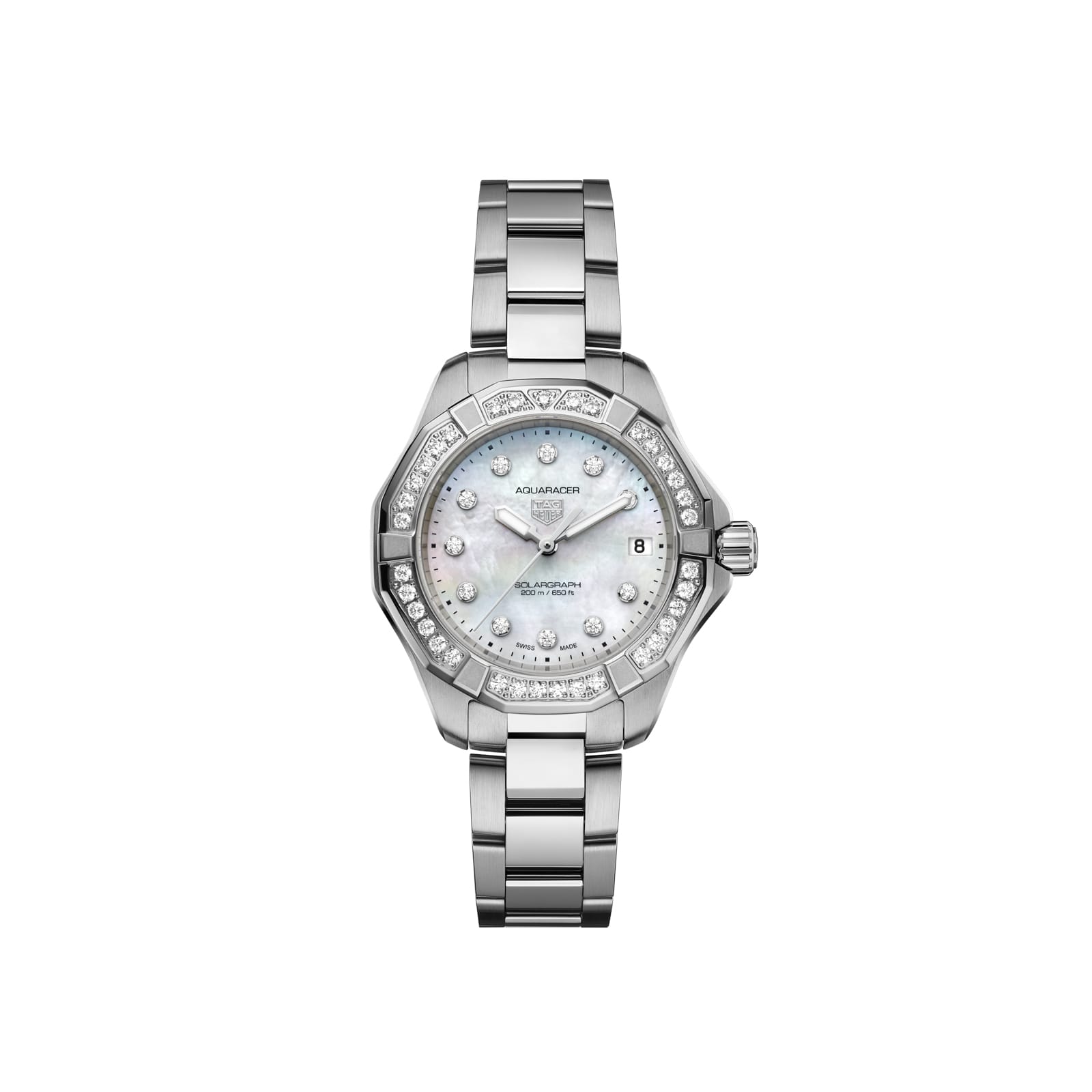 TAG Heuer Replica Watch Aquaracer Professional 200 Solargraph Solar Quartz 34 mm Steel(1:1 replica) - Top club