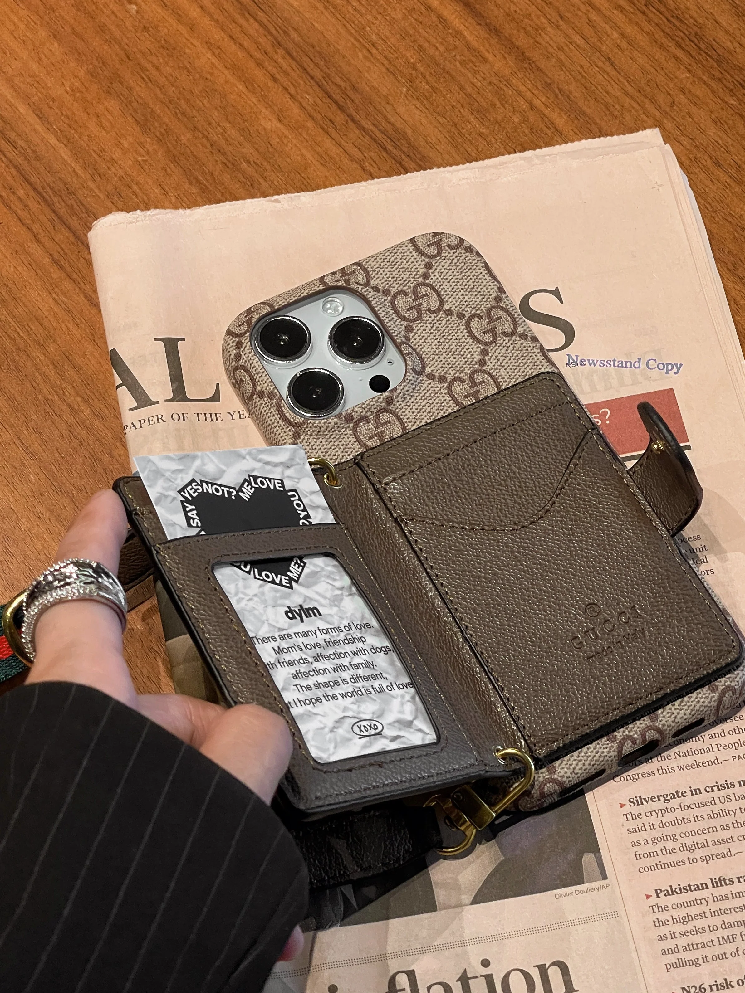 GG Card Bag iPhone Case - Wholesale & Influencer